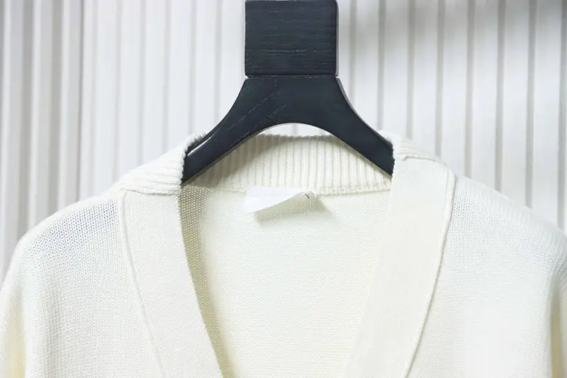 TbKicks AMI Embroidered Micro-Label Heart Cardigan Sweater