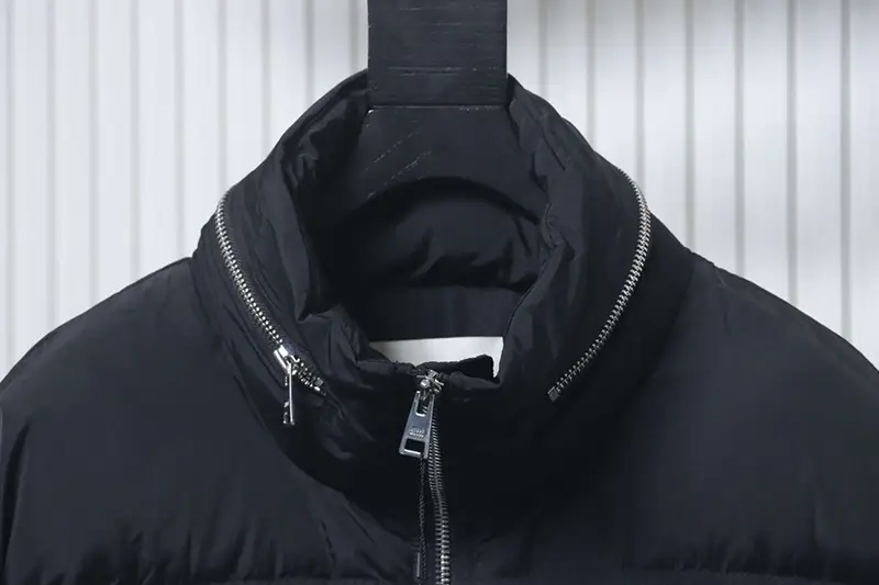 TbKicks AMI Leather Label Heart Hidden Hood Down Jacket