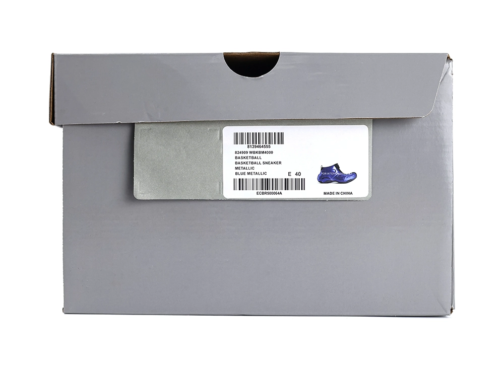 B Basketball Sneaker Metallic Blue