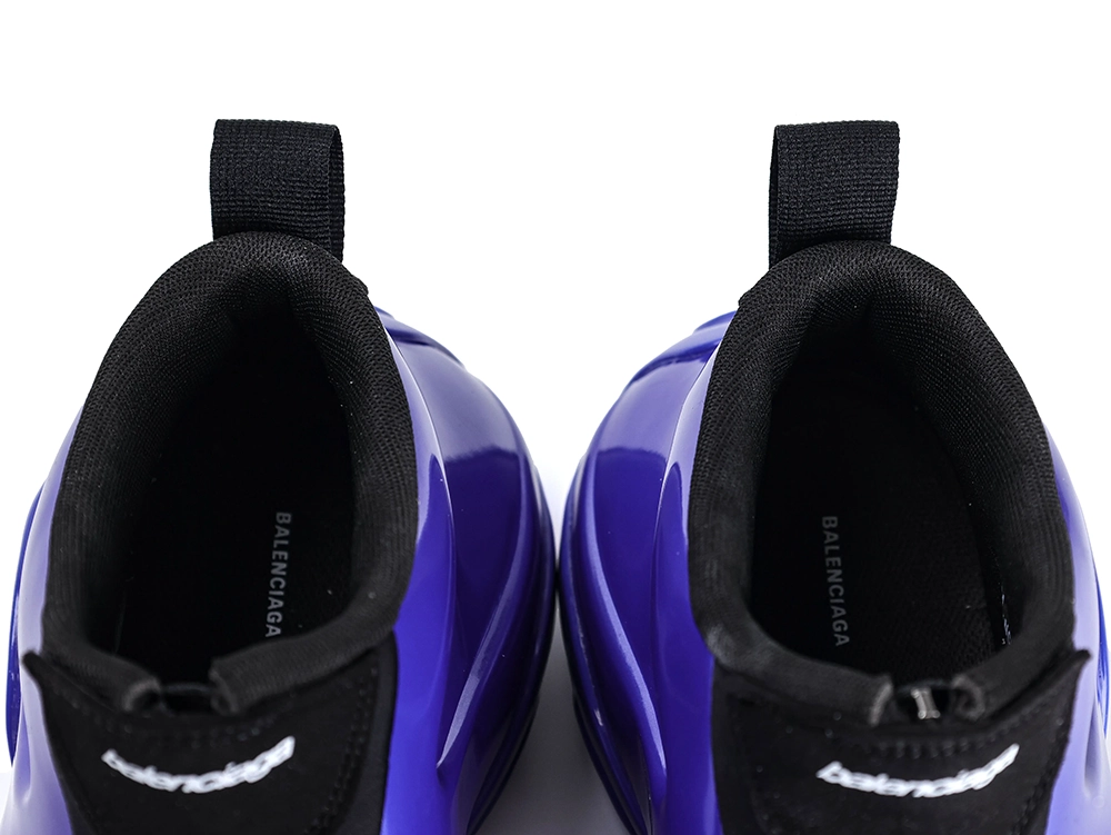 B Basketball Sneaker Metallic Blue