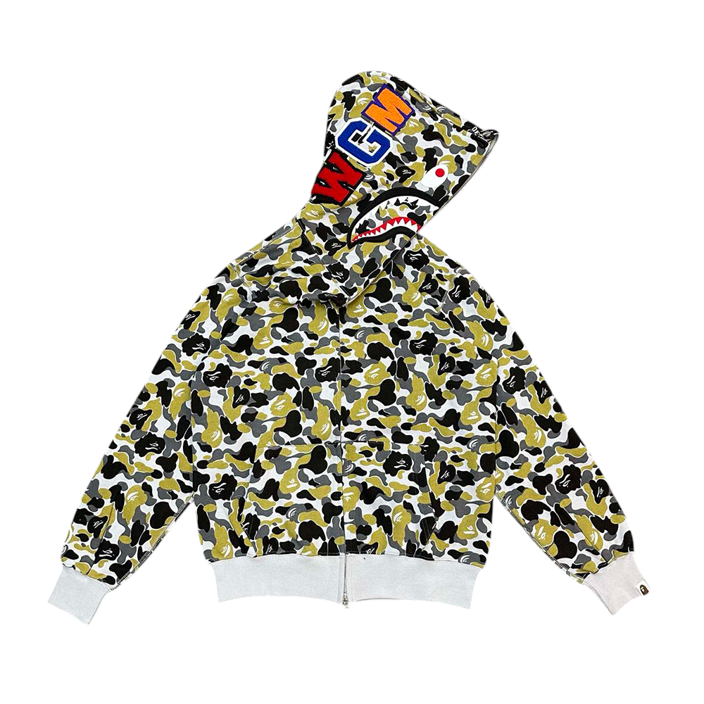 TbKicks BAPE Store Hangzhou Separate Shark Full Zip Hoodie Black Green