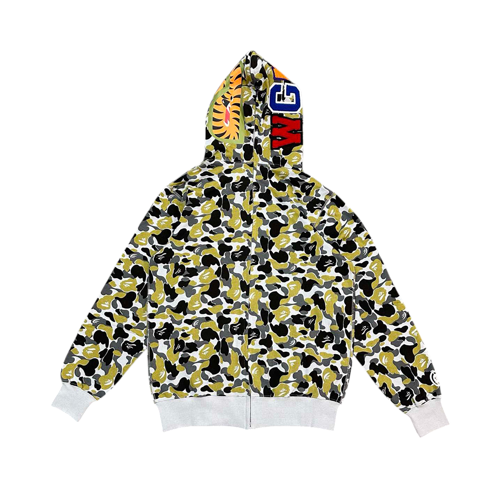 TbKicks BAPE Store Hangzhou Separate Shark Full Zip Hoodie Black Green