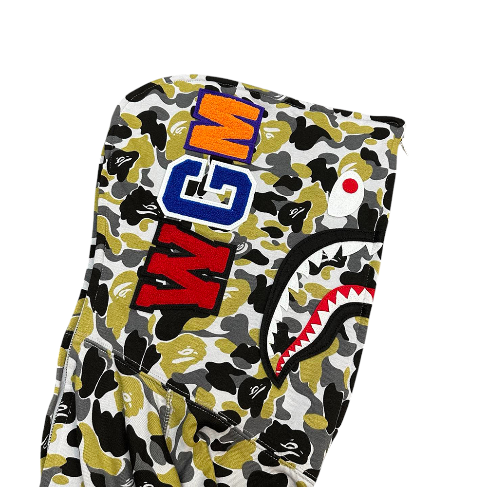 TbKicks BAPE Store Hangzhou Separate Shark Full Zip Hoodie Black Green