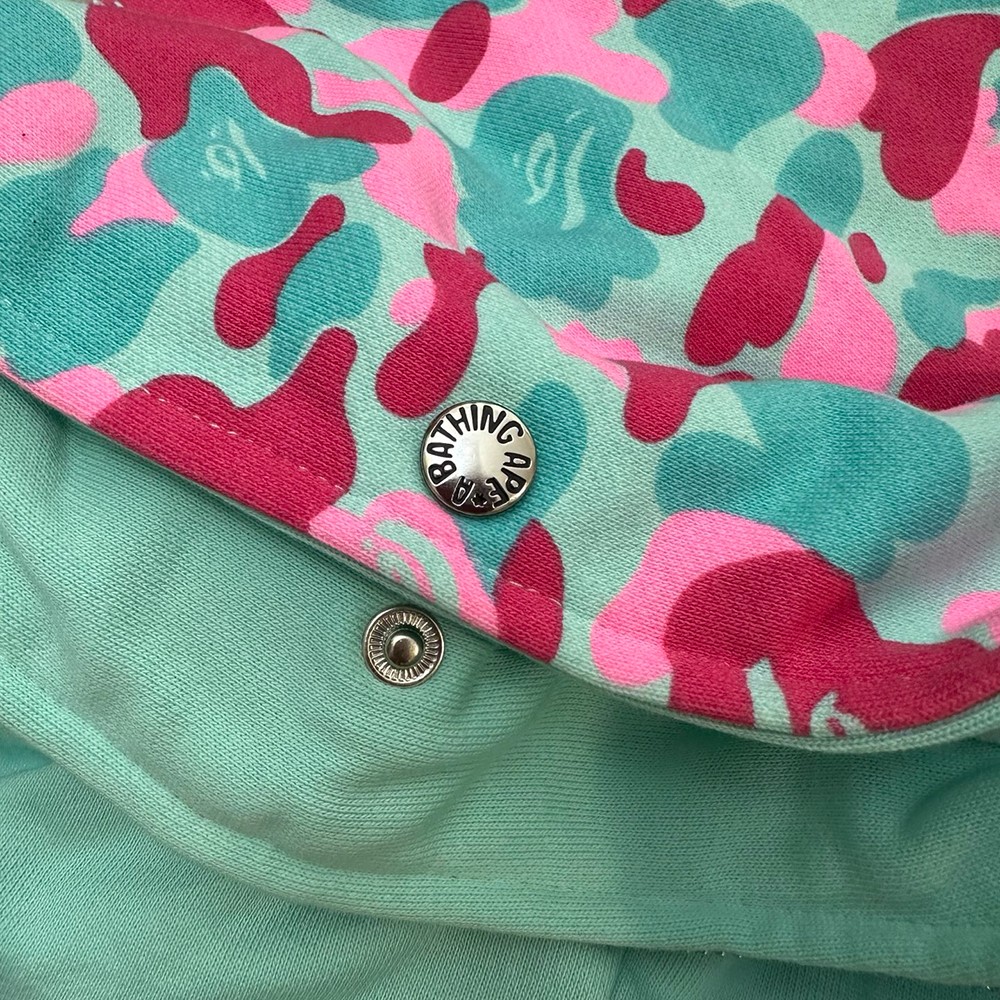 TbKicks BAPE Store Miami Shark Full Zip Hoodie Pink Blue