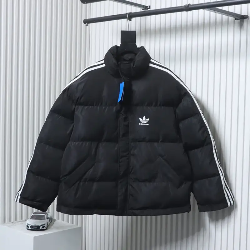 TbKicks BLCG × AD Three-Stripe Cocoon-Shaped Cotton Jacket