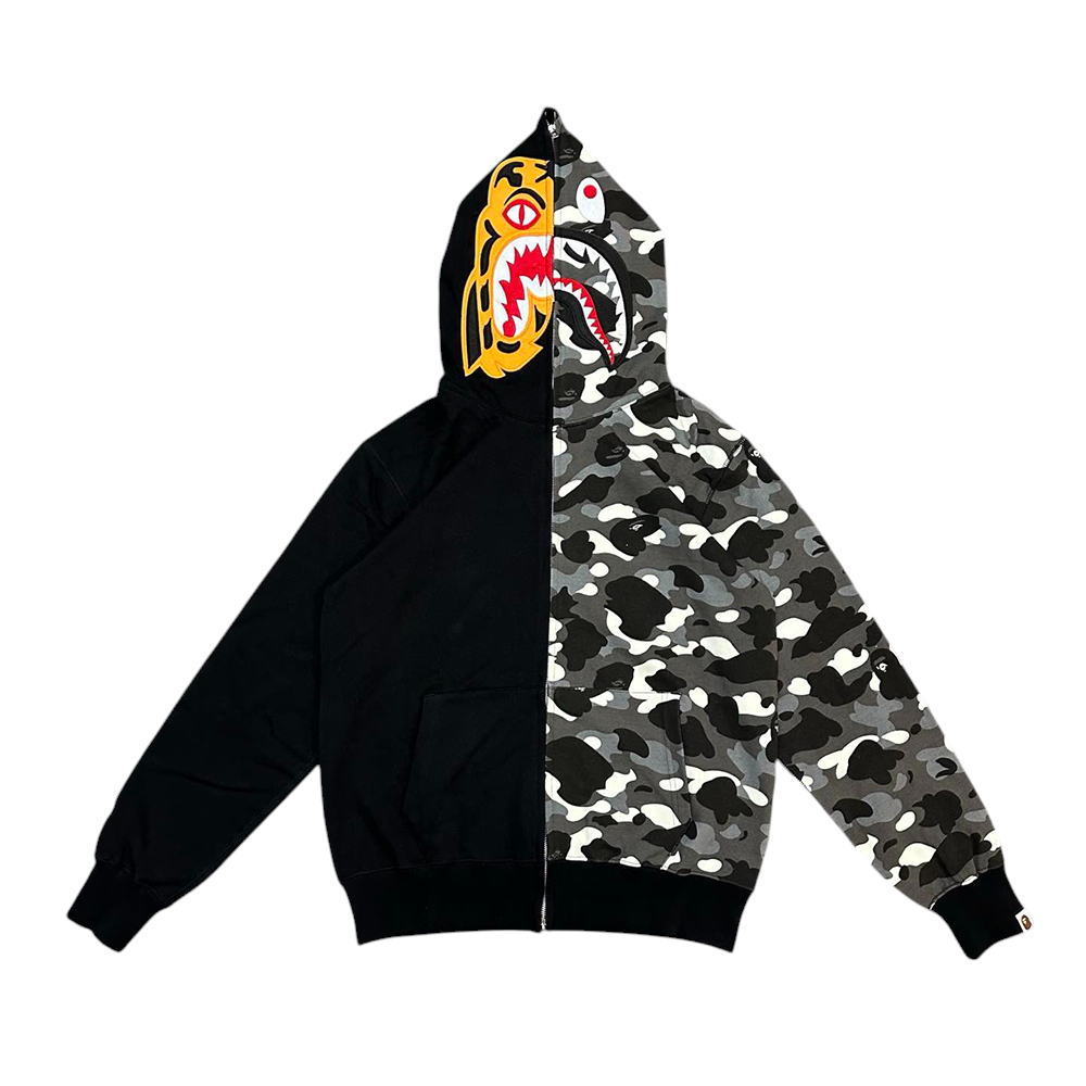 TbKicks Bape Tiger Shark zip-up Hoodie