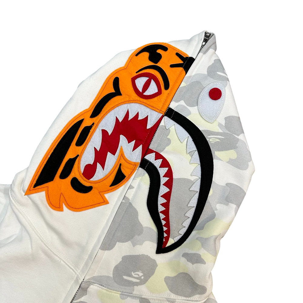 Bape Tiger Shark zip-up Hoodie