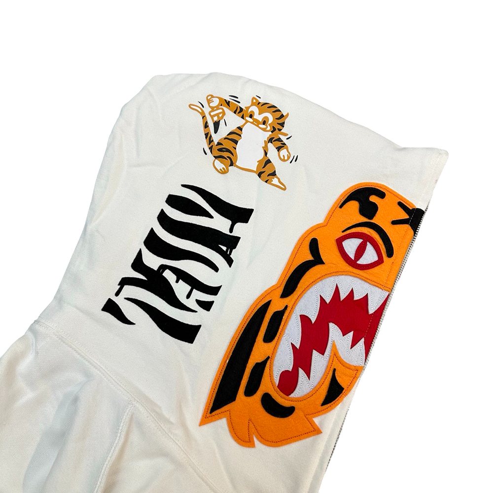 Bape Tiger Shark zip-up Hoodie