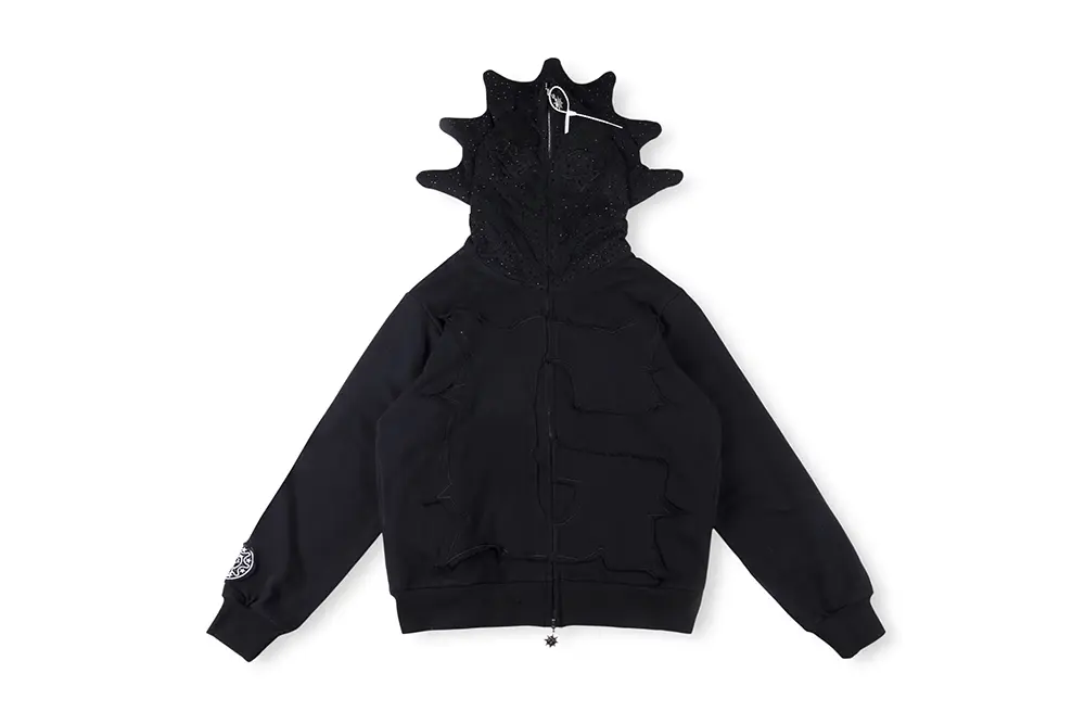 Lucysneaker Blackout Rhinestone Hoodie (Black)