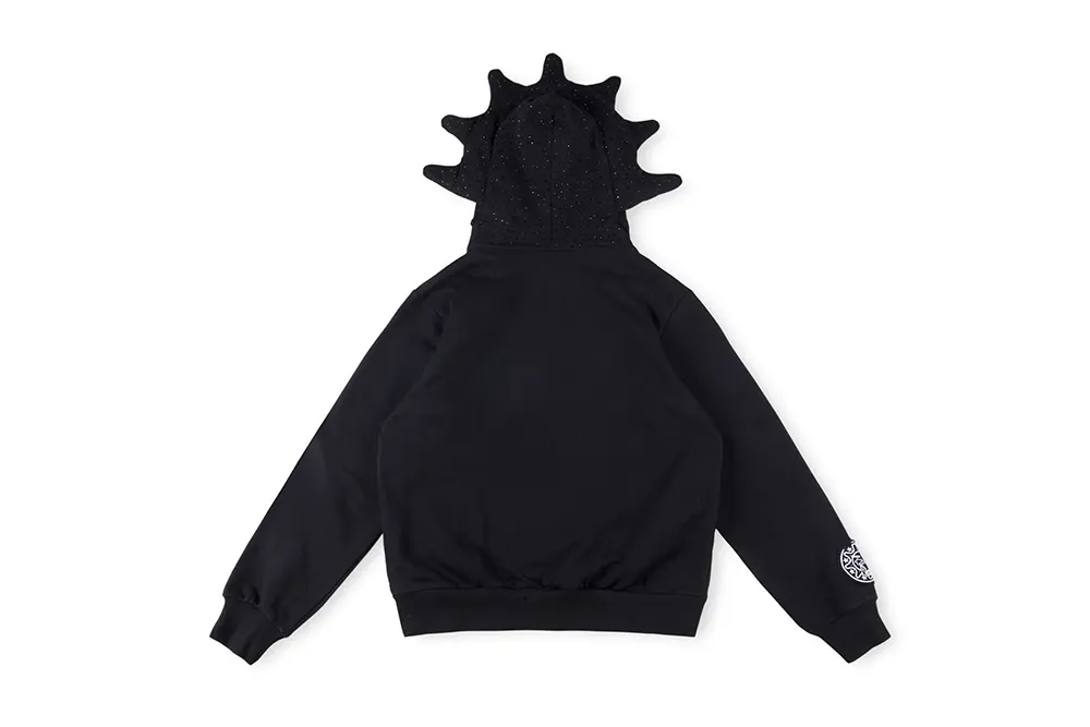 Lucysneaker Blackout Rhinestone Hoodie (Black)