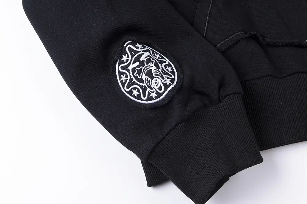 Lucysneaker Blackout Rhinestone Hoodie (Black)