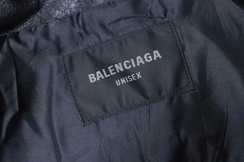 TbKicks Blcg 25FW Badge Logo Leather Jacket