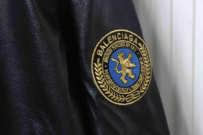 TbKicks Blcg 25FW Badge Logo Leather Jacket