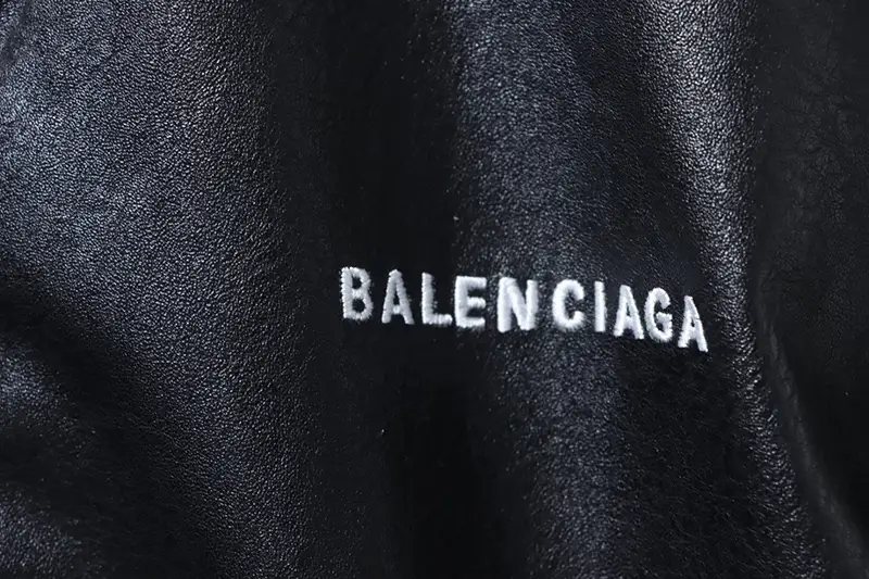 TbKicks Blcg 25FW Badge Logo Leather Jacket