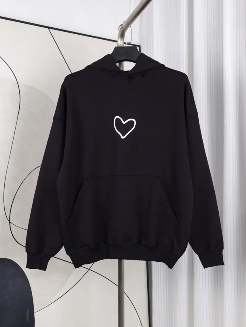 Blcg Heart-Shaped Logo Hoodie