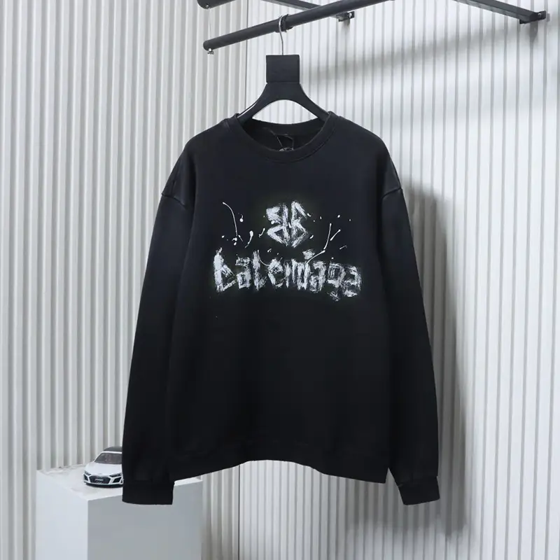 TbKicks Blcg Washed Hand-Painted Logo Sweatshirt