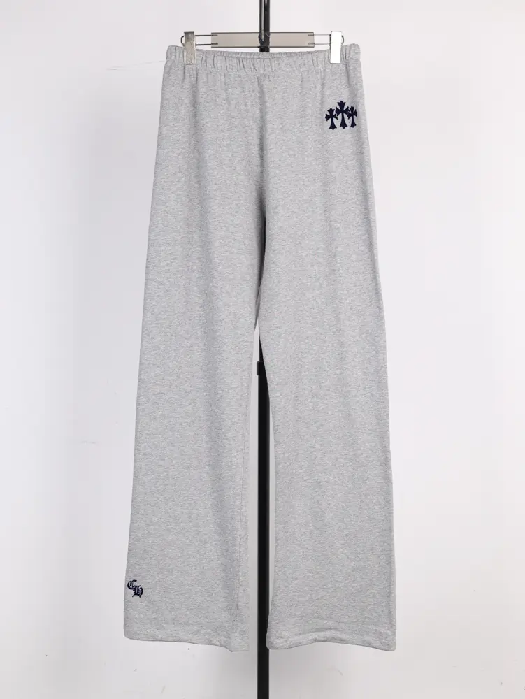 Lucysneaker CH Flocked Texture Wide-Leg Trousers