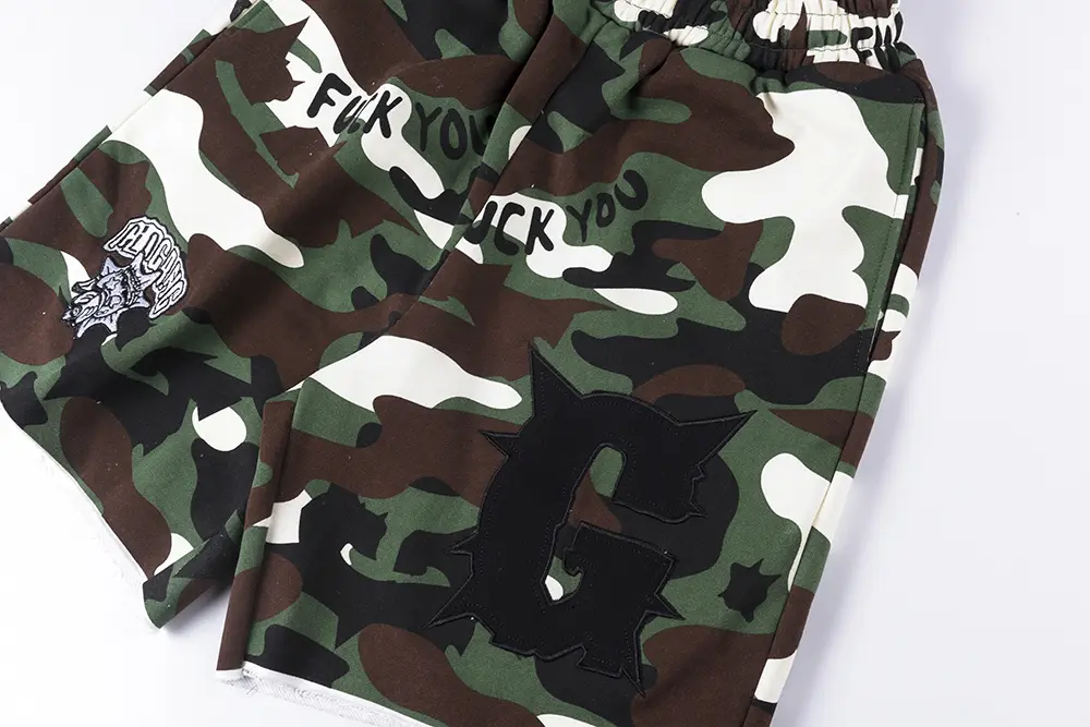 TbKicks Glo Gang F*ck You Shorts (Camo)