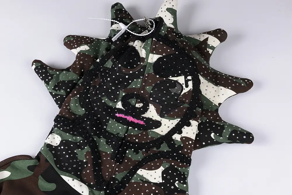 TbKicks Glory Thorn Full Zip Green Camo Hoodie