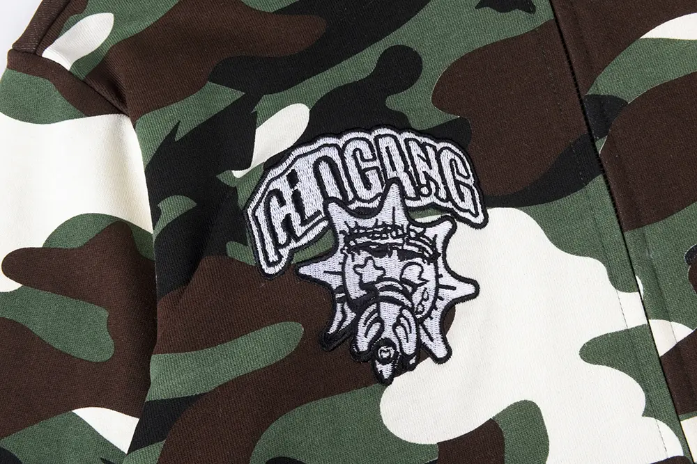 TbKicks Glory Thorn Full Zip Green Camo Hoodie