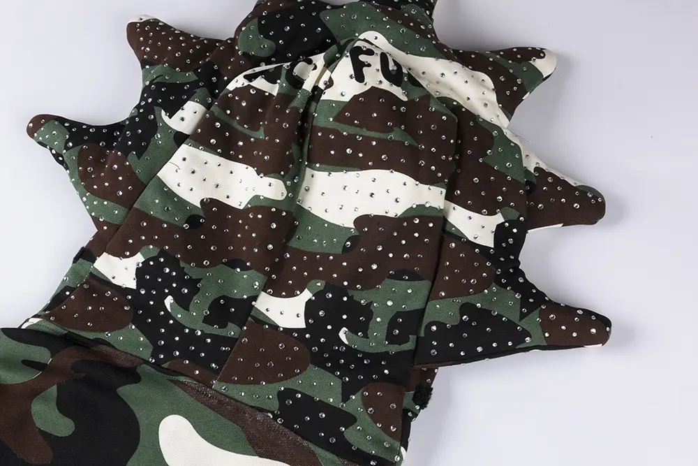 TbKicks Glory Thorn Full Zip Green Camo Hoodie