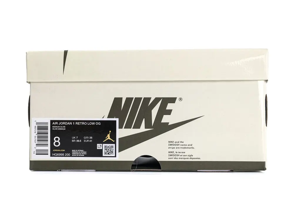 TbKicks Jordan 1 Low OG “Medium Olive”