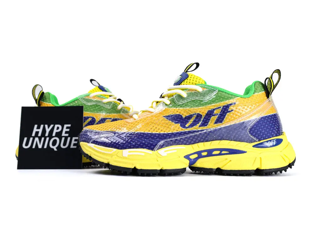 TbKicks OFF-WHITE Be Right Back Formula 1 Yellow Blue