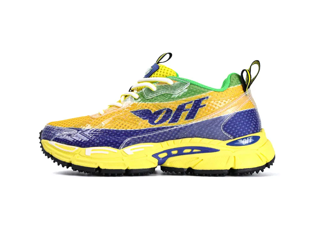 TbKicks OFF-WHITE Be Right Back Formula 1 Yellow Blue