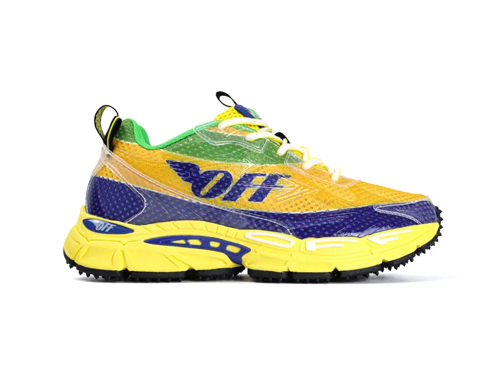 TbKicks OFF-WHITE Be Right Back Formula 1 Yellow Blue