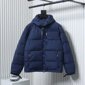 Logo Hooded Down Jacket