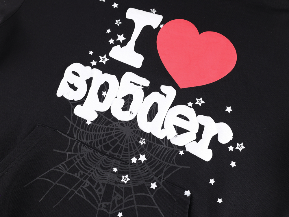 TbKicks Sp5der I Love Hoodie Heart