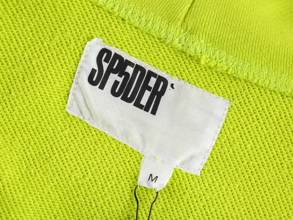 Sp5der Og Web V2 Gradient Hoodie ‘Acid Green’