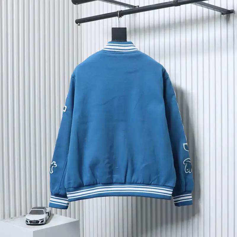 TbKicks Stussy Logo Embroidered Patchwork Baseball Jacket