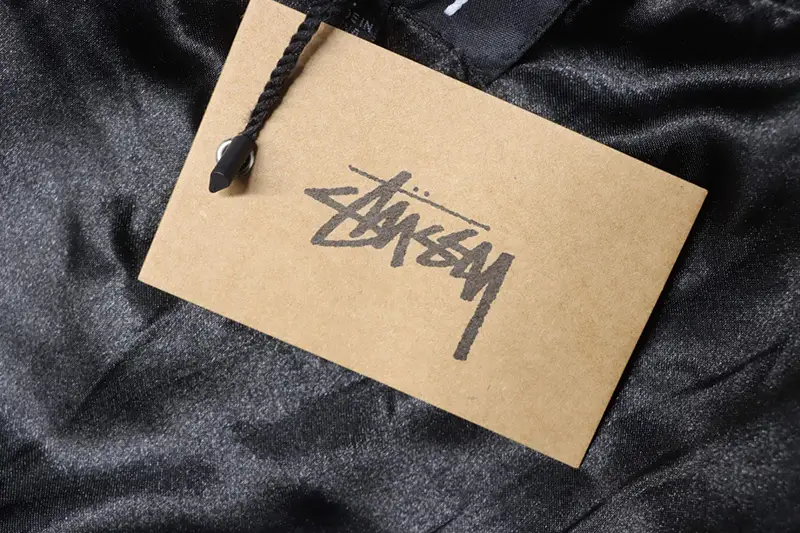 Stussy Logo Embroidered Patchwork Baseball Jacket