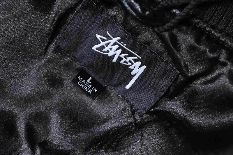 TbKicks Stussy Logo Embroidered Patchwork Baseball Jacket