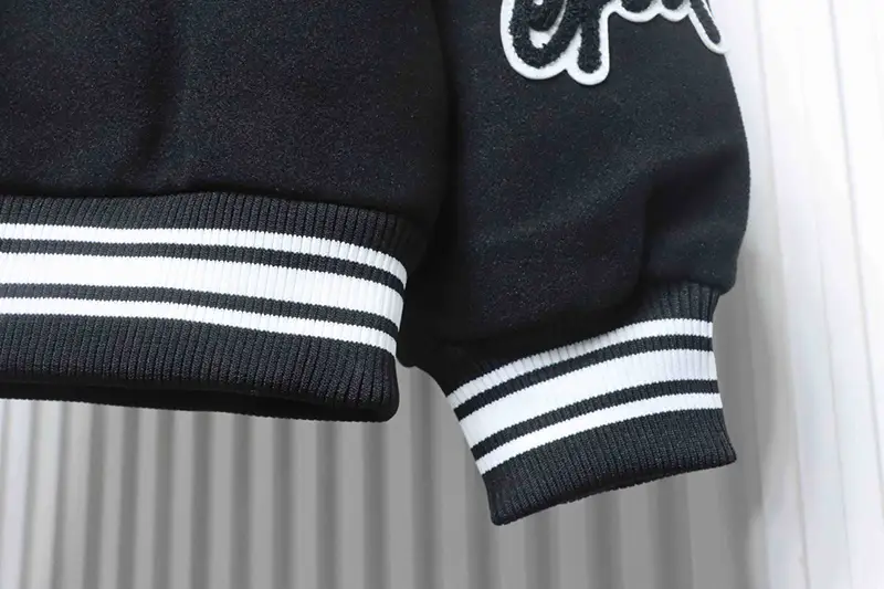 Stussy Logo Embroidered Patchwork Baseball Jacket