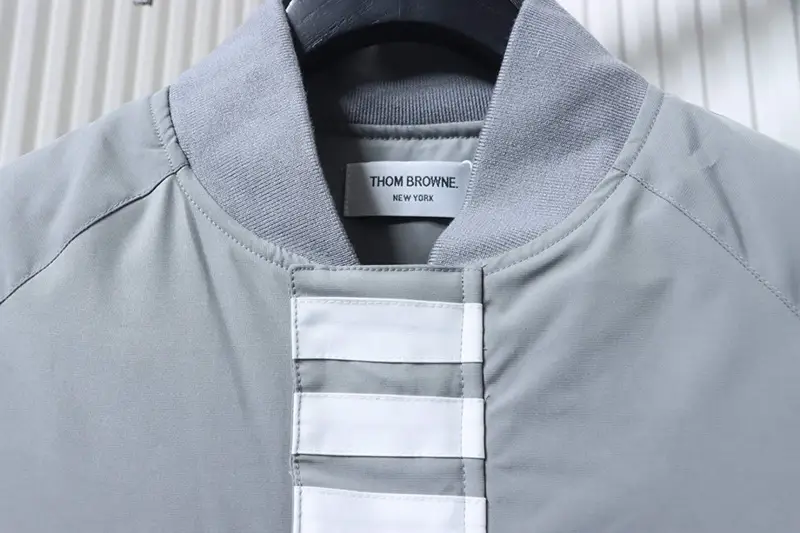 TB Four-Stripe Baseball Jacket