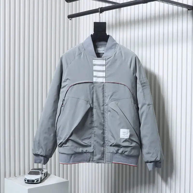 TbKicks TB Four-Stripe Baseball Jacket