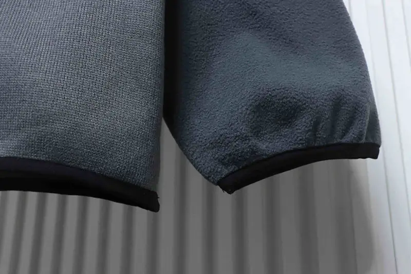 TNF 25FW Logo Fleece Patchwork Hoodie