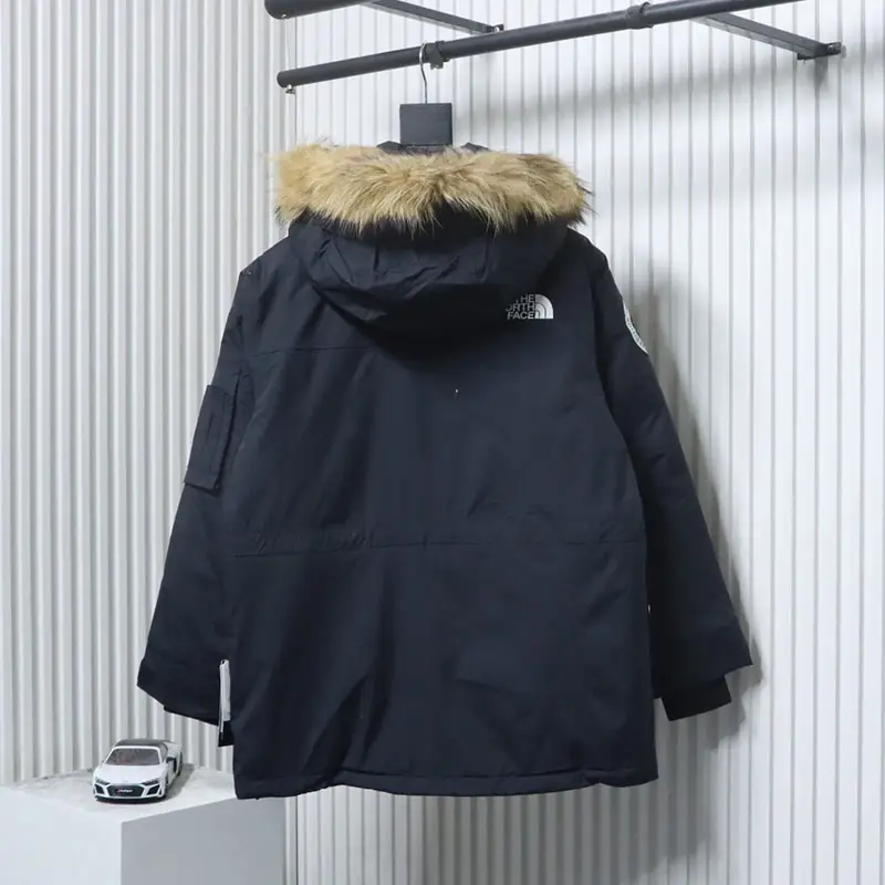 TbKicks TNF Limited Polar Collaboration Workwear Fur Collar Hooded Down Jacket