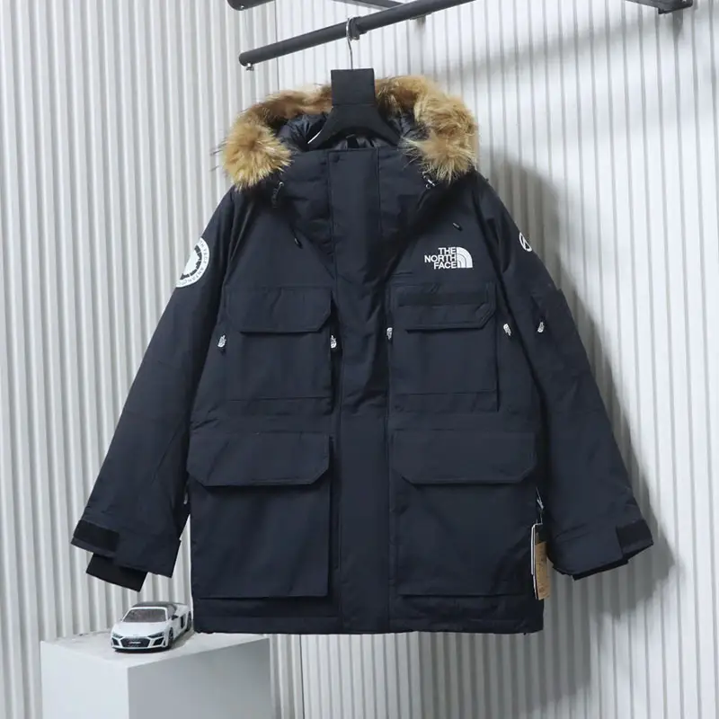 TbKicks TNF Limited Polar Collaboration Workwear Fur Collar Hooded Down Jacket