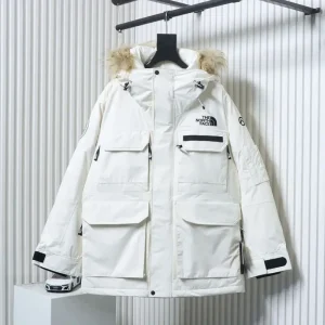 TNF Limited Polar Collaboration Workwear Fur Collar Hooded Down Jacket