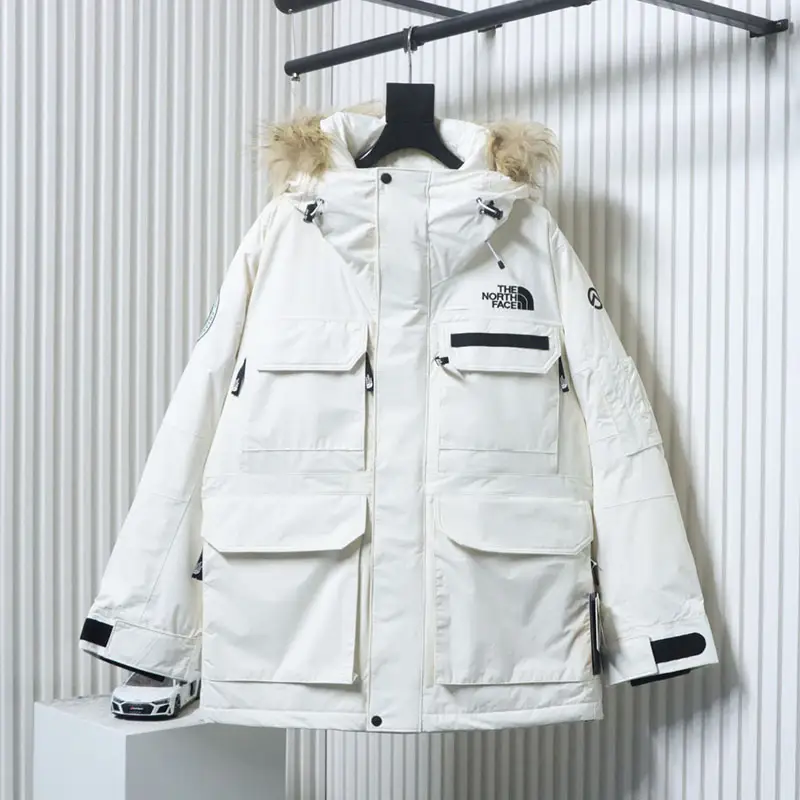 TNF Limited Polar Collaboration Workwear Fur Collar Hooded Down Jacket