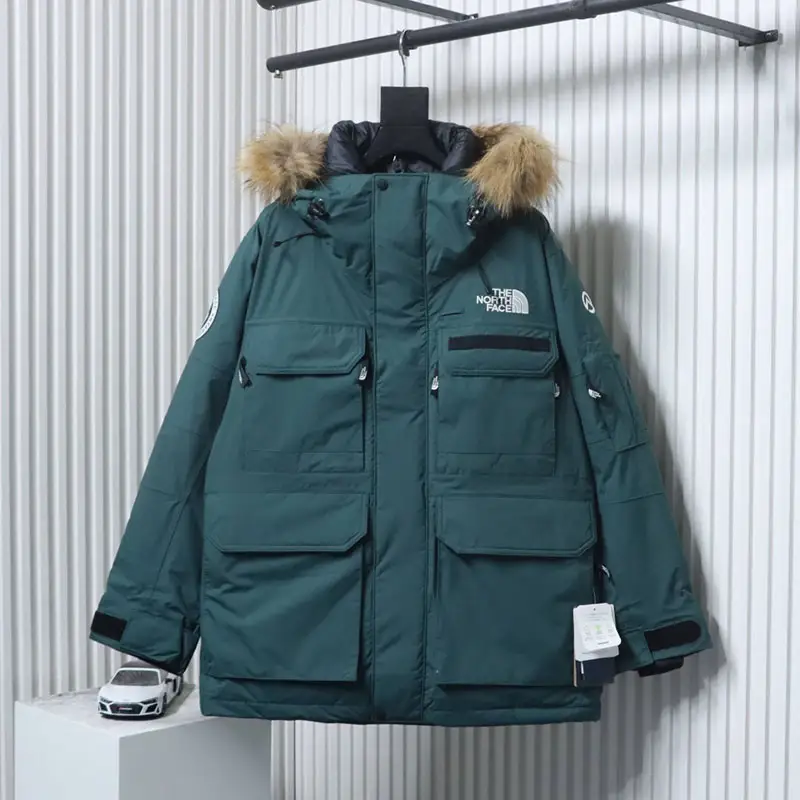 TbKicks TNF Limited Polar Collaboration Workwear Fur Collar Hooded Down Jacket