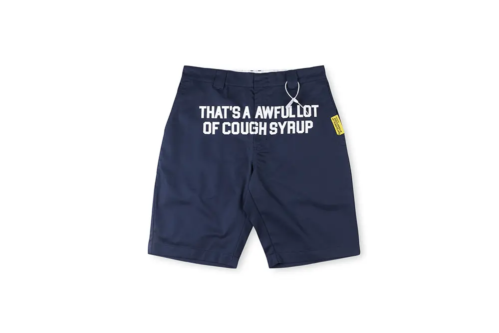 TbKicks That’s A Awful Lot of Cough Syrup Letter Print Casual Shorts